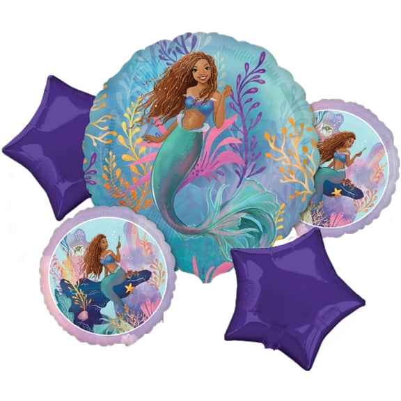 Little Mermaid Live Active Bouquet Bouquet (5 piece) - Party Supplies Decorations