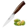 thumbnail image 2 of Tuo Cutlery 4" Small Paring Kitchen Fruit Knife, German Steel with Pakkawood Handle with Case, Fiery Series, 2 of 6