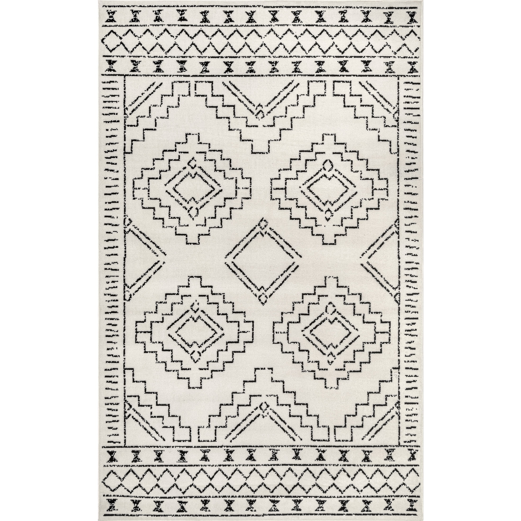 nuLOOM Noa Tribal Moroccan Area Rug, 5' x 8', Noa Black
