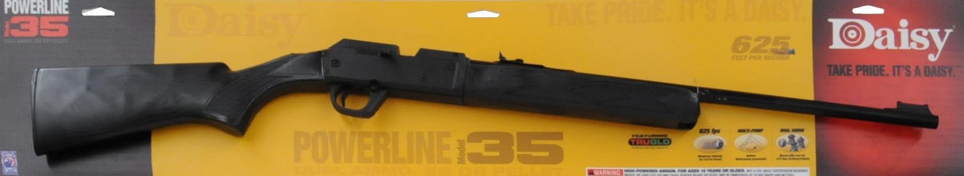 Daisy Powerline Model 35 Multi-Pump .177 BB / Pellet Rifle 625 FPS Black - image 2 of 2