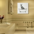 thumbnail image 2 of Stupell Industries Donkey in Claw Tub Farm Animal Bathroom Sketch Canvas Wall Art Design by Victoria Borges, 2 of 6