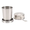 thumbnail image 2 of Tasse de Camping en Acier Inoxydable Tasse Pliante Réutilisable Tasse Portable de Voyage Extérieure Démontable avec Porte-Clés pour Camping Randonnée Voyage, 2 of 7