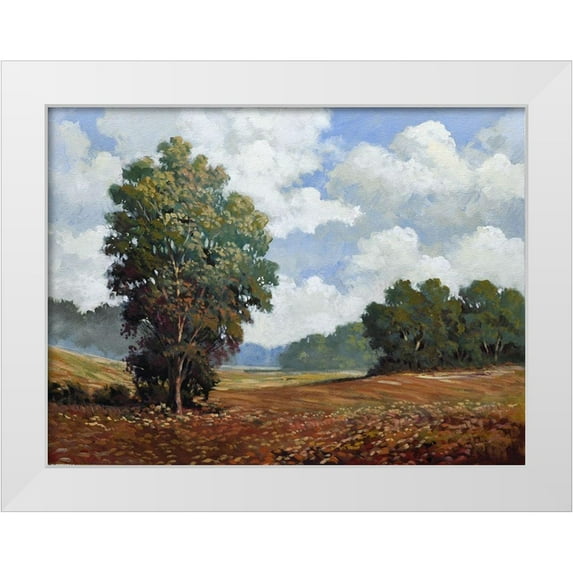 Johnson, Tim 32x25 White Modern Wood Framed Museum Art Print Titled - Countryside