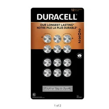 Duracell Lithium 2032 Coin Batteries, 12-count