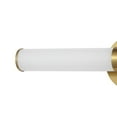 thumbnail image 2 of JONATHAN Y Brooks 20.13" 1-Light Industrial Mid-Century Iron Integrated LED Vanity Light, Brass Gold, 2 of 8