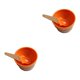 thumbnail image 2 of Injueey Taza de helado para niños Postre para niños Mezcla de helado Tazón de PP con cuchara Vajilla Vajilla, Naranja Naranja 2piezas, 2 of 6