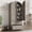grey, variant on Studyset 72" Tall Arched Kitchen Pantry Cabinet, Wood Kitchens Storage Cabinets with 2 Large Drawers and Adjustable Shelves, Farmhouse Wood Pantry Storage Cabinet with 2 Large Drawers