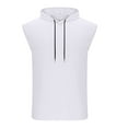 thumbnail image 7 of Mens Work Out Gym Beach Vest Hoods Coat for Man Sleeveless Hawaiian Cami Tank Hooded Tropical Fall Winter Vest 2025, 7 of 7