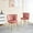 Pink, variant on White Chair with Golden Legs - Spacious Design - Cafe and Living Areas - Perfect Fit