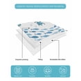 thumbnail image 5 of Quilts Twin-XL Size Bedding Set, Blue Coastal Sea Turtles Lightweight Quilted Comforter, Fish Coral Ocean Life Underwater Soft Bedspread Coverlet with Pillow Covers for All Season, 68" x 98", 5 of 7