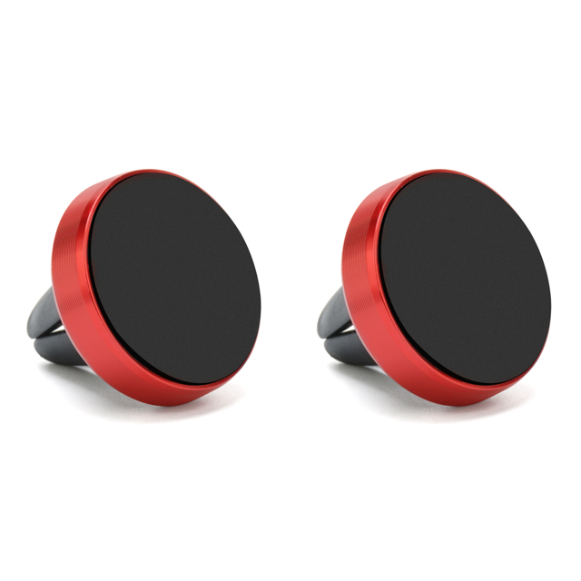 Soporte Magnético para Montaje en Clip Aire Coche Interior () Rojo