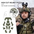 thumbnail image 1 of Etiqueta Engomada De Bricolaje 11 unids/set de parches de casco fáciles de usar para cascos rápidos (verde militar), 1 of 8
