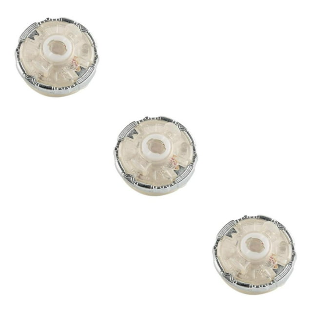 Wweixi Burst Fast 4D Top Base LED Flash B Series Burst Toy White Incredible Precision Metal Style A 3Set