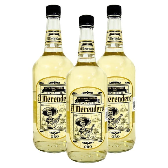 Tripack Licor Con Tequila Oro El Merendero 1l El Merendero Licor con Tequila