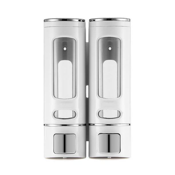 Bewildely Dispensador de jabón de 400ML, dispensador de jabón líquido transparente, dispensador de jabón de plástico/botella para cocina y baño Juegos de accesorios de baño No.2 Bewildely HA024584-02