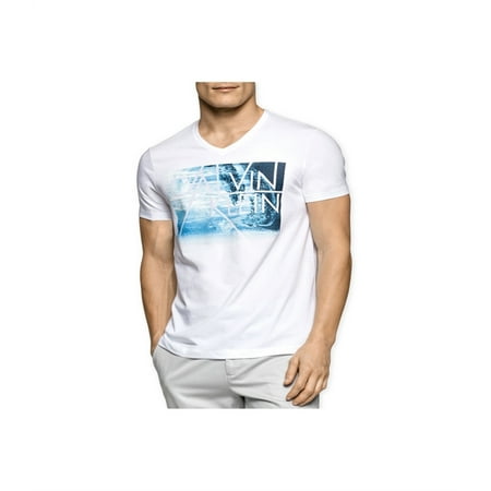 Calvin Klein Mens Sublimated Logo Graphic T-Shirt