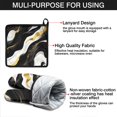 thumbnail image 7 of Black White and Gold Marble Kitchen Oven Mitt and Pot Holder Sets 2 Pcs for Baking, Cooking and Grilling, Heat Resistant Up To 392 °F, 7 of 7