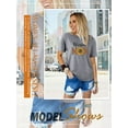 thumbnail image 3 of ZXSXSY Women's Mother's Day Graphic Tee Blessed Mom Letter Print Short Sleeve T Shirt, 3 of 7