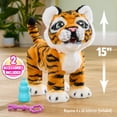 thumbnail image 7 of furReal Gabby the Grow & Roar Tiger, Interactive Plush Tiger That Grows from Cub to Big Cat, 100+ Sounds & Reactions, Ages 4 and Up, 7 of 7
