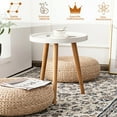 thumbnail image 5 of Gymax Velvet Sofa and Round Accent Table Set (2 Pieces), Pink & White, 5 of 10