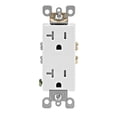 thumbnail image 1 of Leviton M02-T5825-WMP 20A 125V Decora Prises Résistantes au Tassage, Blanc - 10 Unités, 1 of 3