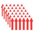 thumbnail image 1 of Uxcell Paquete de 6 Etiquetas Adhesivas Flecha Impermeables de 4 x 1 pulgadas para Marcado de Paredes/Señal de Tráfico [Rojo], 1 of 6