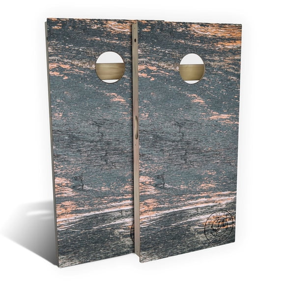 Skip's Garage | Black Bark Cornhole Board Set | Includes Boards & Bags | Choose Your Size & Accessories