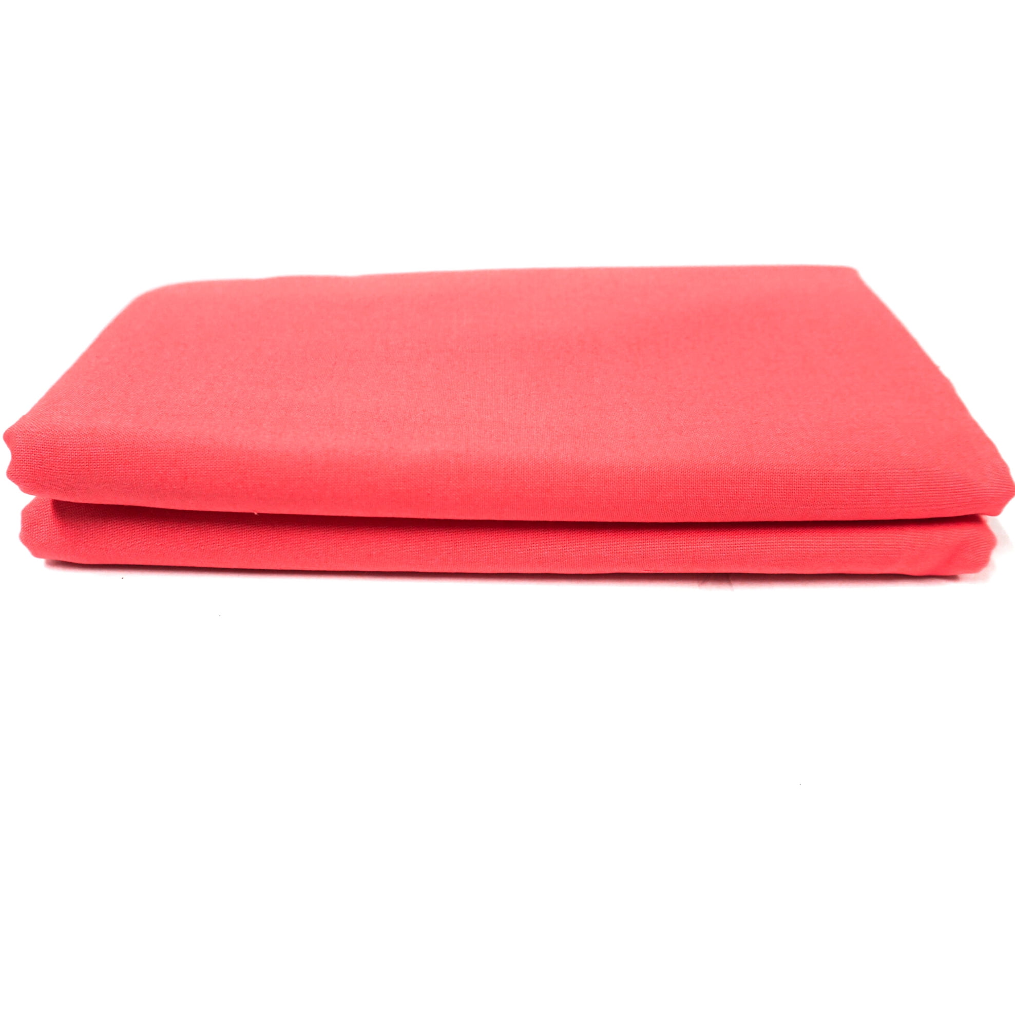Waverly Inspirations 44" (3 Yards Cut) 100% Cotton Solid Quilting Fabric Precut, Coral