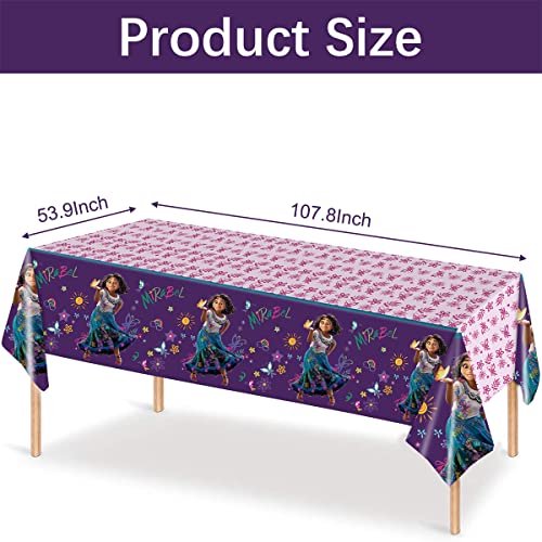 Suministros para Fiesta Encanto, Mantel108 x 54 Pulgadas,7 Pulgadas Plato 20 pz,20 pzas Se Ai Party Ai Party