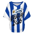 thumbnail image 5 of Soccer Cup 2026 Jersey URUGUAY Soccer for Women with Colombia Flag Color Block and V Neck Short Sleeves Featuring Breathable Fabric for Game Day Parties Beach Outings Summer Festivals Sky Blue XL, 5 of 6