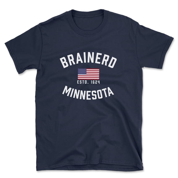Brainerd Minnesota Patriot Men's Cotton T-Shirt