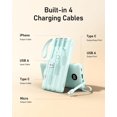 thumbnail image 3 of TEMOGU-Power Bank with Built-in Cables 10000mAh Portable Charger for iPhone Slim Fast Charge USB C Battery Pack Travel Essentials Powerbank Compatible with iPhone, Samsung, Android, etc, 3 of 4