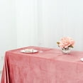 thumbnail image 4 of Balsa Circle 90" x 156" Dusty Rose Rectangular Premium Velvet Tablecloth Table Linens, 4 of 8