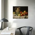 thumbnail image 3 of COMIO  Vintage Print on Canvas Wall Art Muted Neutral Modern Farmhouse Decor French Country Still Life Pear Fruit Cottagecore Oil Painting Living Room Kitchen Dining Wall, 3 of 4