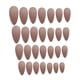 thumbnail image 2 of 24 piezas de uñas postizas naturales largas de cobertura completa, 12 tamaños diferentes para Beige, 2 of 8