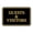 Black Gold, variant on Signs ByLITA Classic Framed, Guests & Visitors Sign (Navy Blue / White) - Small