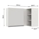 thumbnail image 2 of Alacena Gabinete Superior De Esquina Cocina Madesa Glamy BB 01, 2 of 5