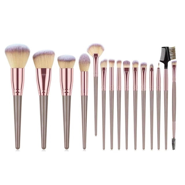 SGACAI Juego de 15 brochas de maquillaje profesionales, kit de maquillaje cosmético, lote E6