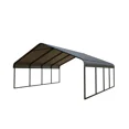 thumbnail image 3 of 20x20FT Heavy Duty Metal Carport Rust Resistant Wind Resistant Corrosion Resistant UV Protected Portable Shelter for Cars SUVs Trucks RVs Boats All Weather Protection and Sunshade, 3 of 6