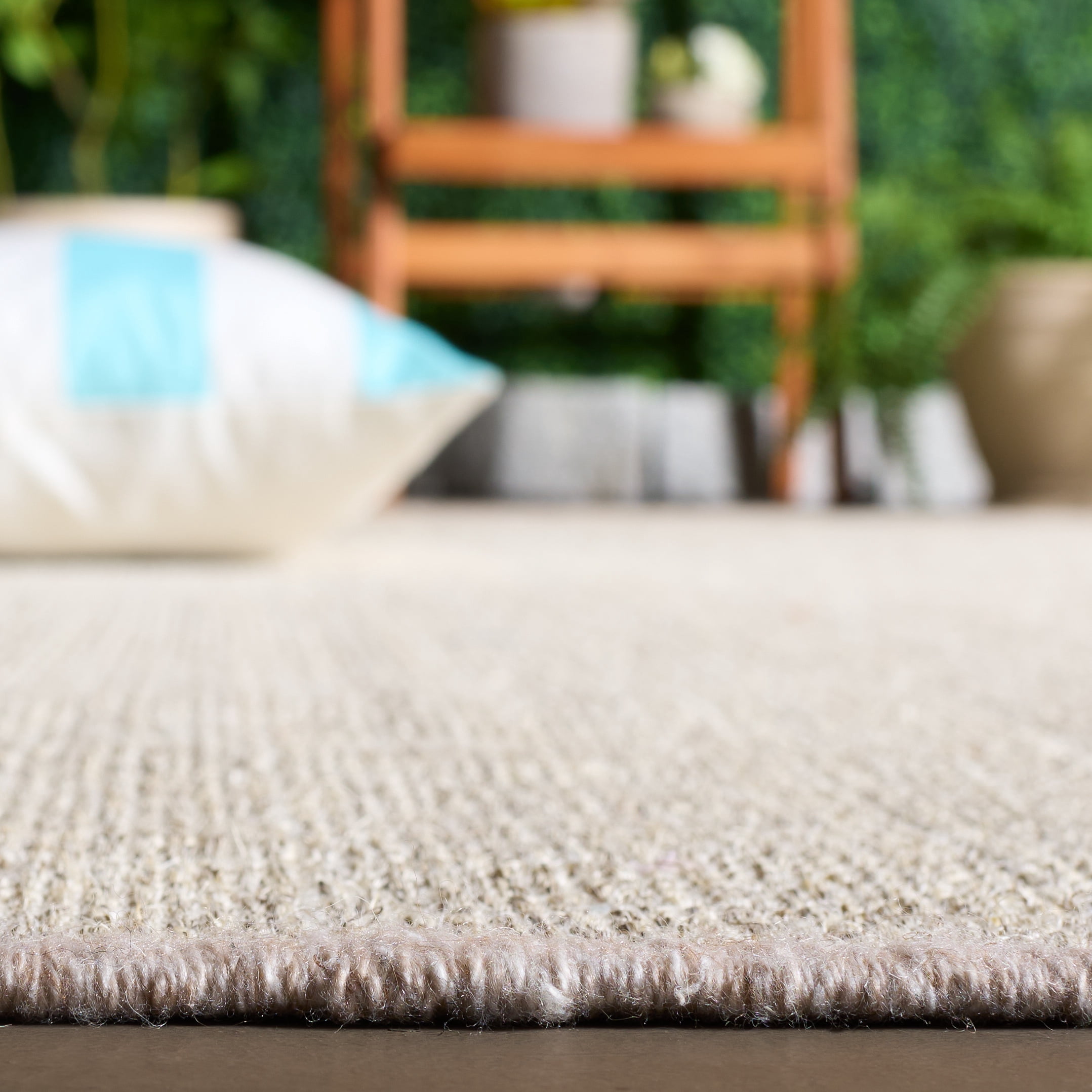 Safavieh Natural Fiber Callista Solid Area Rug, Marble/Gray, 4' x 6'