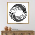 thumbnail image 2 of Designart 'China Koi Fish In Chinoiserie Style III' Nautical & Coastal Framed Canvas Wall Art Print, 2 of 5