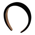 thumbnail image 1 of Black Velvet Headband Soft Padded Headbands Wide Puffy Headbands for Women Girls, 1 of 5
