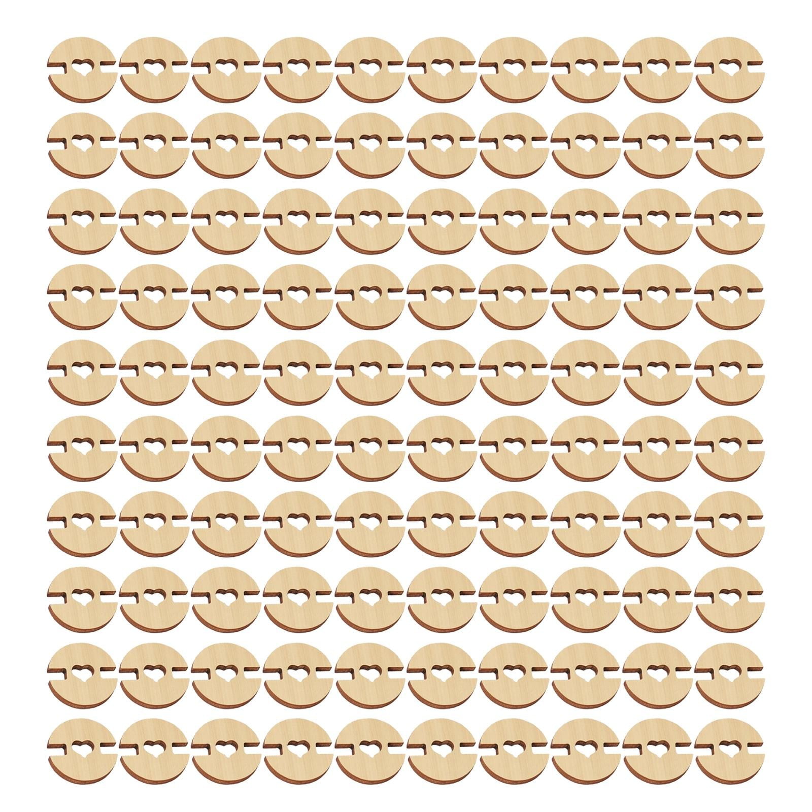 Clearance Handmade buttons under $20,50/60/100 Pcs Buttons For Hats Wooden Handmade Buttons Removable Love Button Crafts Faux Fastener Holder Sewing Clothing Accessories For Knitting Crochet 2PC