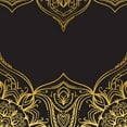thumbnail image 6 of Oriental Furniture 6 ft. Tall Black Mandalas Canvas Room Divider - 3 Panel, 6 of 7
