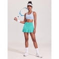 thumbnail image 5 of Weardear Short Skirts for Women with Pockets Mesh Ruffle Patchwork High Waisted Breathable Athletic Tennis Skirts, 5 of 6