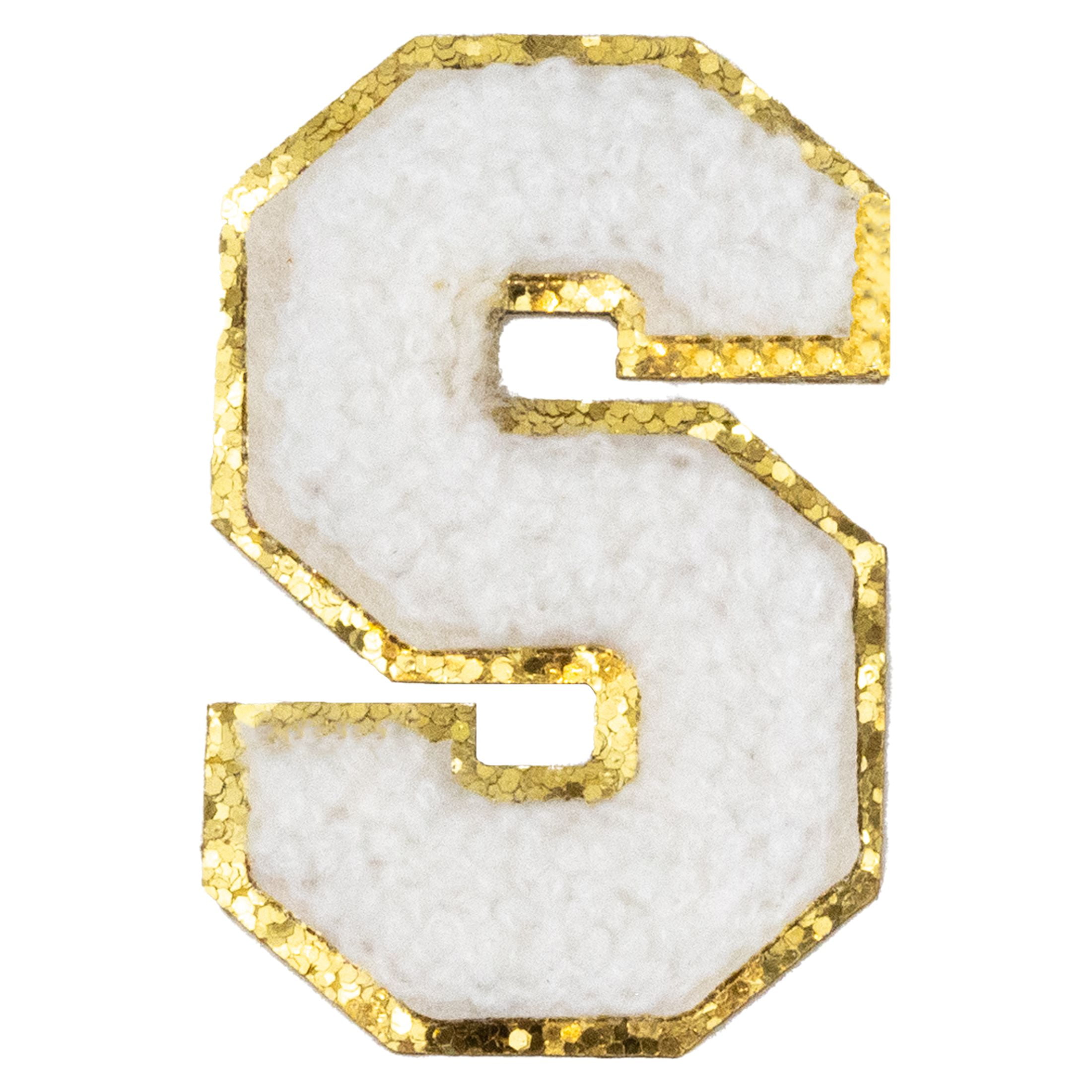 (6 pack) Hello Hobby Chenille S White Patch