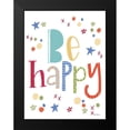 thumbnail image 2 of Larson, Lisa 19x24 Black Modern Framed Museum Art Print Titled - Be Happy Rainbow, 2 of 5