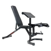 CAP Deluxe Adjustable Utility Weight Bench with Preacher Curl and Leg Press Attachment