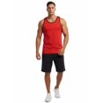 thumbnail image 3 of Allsense Men's Sleveeless Tank Top - Two-Tone Beach Shirt, Red/Black, Medium, 3 of 4