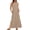 Beige, variant on Ashirexll Womens Summer Dresses, Casual Dresses for Women, Summer Casual Beach Sleeveless V-Neck Knee Length Dress